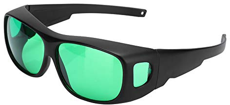 TIKATARER Wachstumszelt-Wachstumsbrille, Wachstumsraum-Brille, Augenschutz, Innen-LED-Wachstumsraum-Brille, UV-polarisierende Schutzbrille für Zelt, Gewächshaus, Hydrokultur,