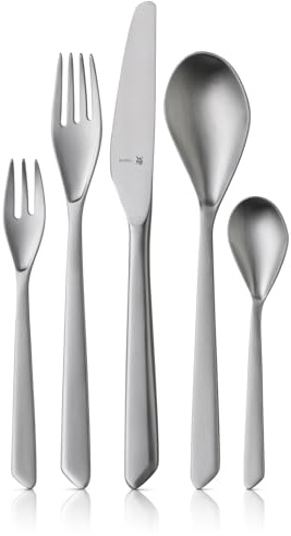 WMF Neo Besteck Set 6 Personen, Essbesteck 30 teilig, Hohlheftmesser, Cromargan protect Besteck mattiert, ergonomisch, extrem kratzbeständig, eingesetzte Klinge, spülmaschinenfest