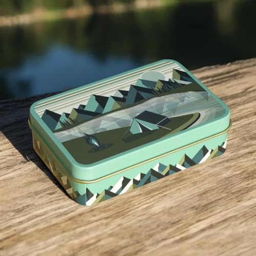 TINIT Camping Tin Survival Box Gift Metal Mens Dad Fathers Day Grandad Present Stocking Filler