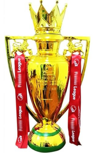 JHRFU Trofeo d'oro Campione di Calcio Barclays Cup Replica in Resina Campionato di Lega Inglese Trophies Premier Calcio Souvenir da Fan Oggetto da Collezione Decorazioni per Club e Casa,16cm