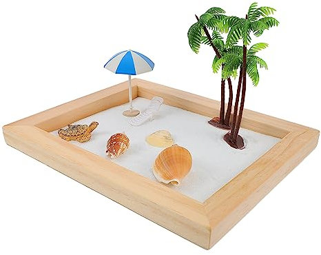 ERINGOGO 1Satz Miniaturlandschaft Szenendekor Für Garten Und Büro Kreatives Sandbox Design Für Desktop Dekoration Tropische Strand Szene Zur Verschönerung Ihres Wohnraums