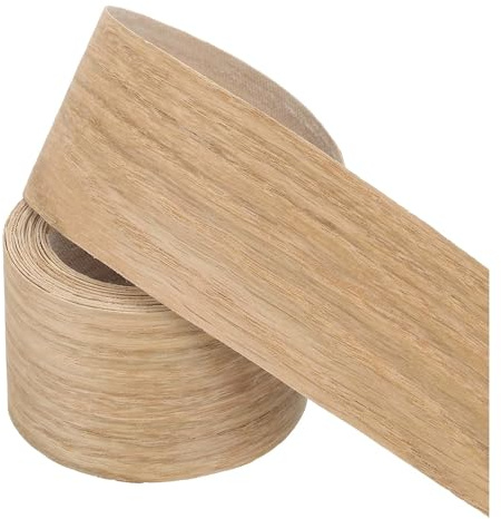 PATIKIL 51mm White Oak Edge Banding,3 Meters Wood Veneer Tape Pre-glued | Flexible Plywood Edge Banding,with Hot Melt Adhesive,for Furniture Restoration,10 ft