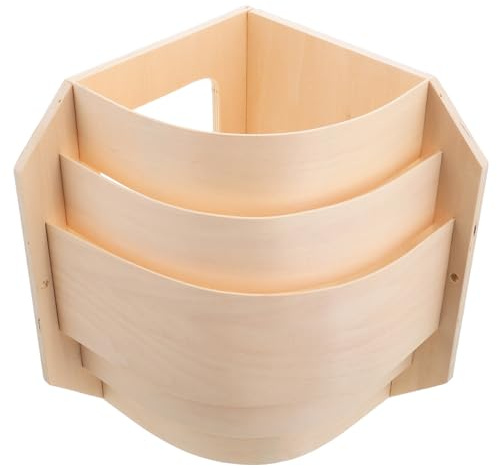 LOLIPPYY Paralume Angolare Per Sauna in Legno Sottile e Traslucido, Copertura Resistente Ad Alte Temperature, Luce Soffusa Decorativa Per Stanza Sauna Domestica e Hotel