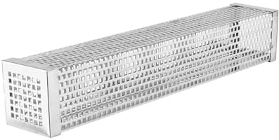 HIAKDOFT Tubo Ahumador Cuadrado de Acero Inoxidable para Pellets Herramientas de Barbacoa Duraderas y Seguras para Parrillas de Gas y Eléctricas Infusión de Sabor Ahumado Carnes y Quesos