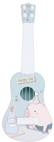 Hamwesh Ukulele per Bambini, Chitarra Ukulele Giocattolo Musicale Educativo a 4 Corde Funzionali, Mini Strumento Didattico con Plastica Leggera per Bambini Piccoli Ragazzi Ragazze Principianti