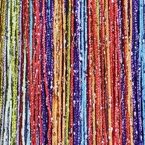 ave split Decorative Door String Curtain Wall Panel Fringe Window Room Divider Blind Divider Tassel Screen Home 100cm*200cm (Colorful18)