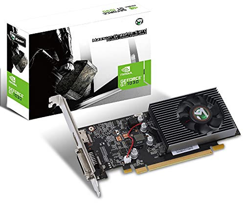 MAXSUN Grafikkarten Nvidia GEFORECE GT 1030 2GB GDDR5 64-Bit Video Grafikkarte Graphics Card Gaming GPU Ready Low Profile PCIe 3.0 DirectX 12 ITX HDCP