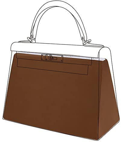 DGAZ Soie Coussin de Sac à Main Pour Sac à Main de Luxe Kelly 25/28/32/35, Organisateur de Sac à Main Soie, Femmes Organisateur de Sac à Main (KL25, Gold)