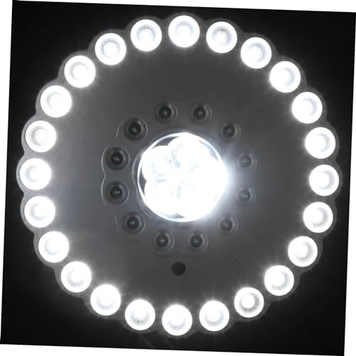 Mikikit Outdoor Led Camping Lampe Helle Leds Batteriebetriebene Zelt Und Regenschirmleuchte Für Camping Wandern Und Notfälle Ohne Batterien Silber