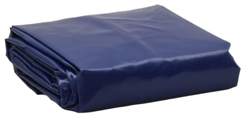 vidaXL Heavy-Duty Blue Tarpaulin 1.5x2.5m - Water/Tear/UV Canvas Cover with Metal Eyelets for Furniture, Vehicles, Materials