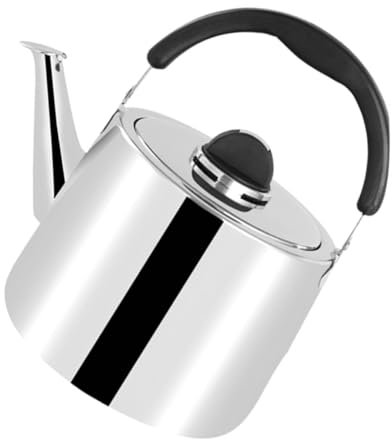 Bouilloire domestique Bouilloire bouillante Verser sur la bouilloire à café Poignée Bouilloire à thé Bouilloires à thé sifflantes Grande bouilloire épaissie Bouilloire à gaz Bip Four en acier inoxyd
