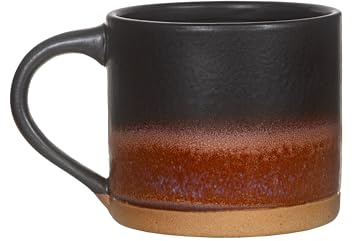 Sass & Belle Brown Marlowe Mug – 260ml Hand-Glazed Stoneware Tea Cup in Rich Earth Tones – Durable Ceramic Coffee Mug, Microwave & Dishwasher Safe – Perfect for Gifting or Everyday Use