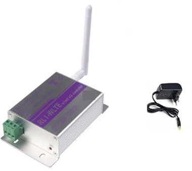Abridor automático de portones corredizos, 4G 1CH GSM interruptor de relé RL1 control remoto inalámbrico de acceso a abridor de puerta de garaje a través de SMS para portones corredizos pesados(Kit1 E