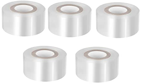 PAMINGONO 5rollen Floristikband Selbstklebend Transparent Dehnbares Pfropfband Für Pflanzengarten Atmungsaktives Umweltfreundliches Veredelungsband Für Obstbäume Und Blumenpflege