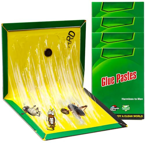 31.5 CM x 21 CM Trappole, 4 Pezzi Trappola Grandi e Piccoli, Colla Interno, Colla Adesione Super Forte e Durevole