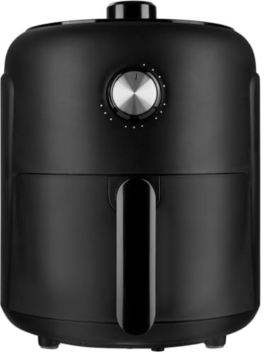 Bomann, Friggitrice ad aria calda 2,3 L Nero FR6076HCB - Cottura sana senza olio, Termostato regolabile 80-200°C, Timer 60 min, Antiaderente, Protezione da surriscaldamento, Friggitrice ad aria