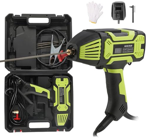 4600W handheld mig welder, 20-200A ARC tig welder, welding machine with Current Adjustment, Stick Welder Gun welding thickness 2-14mm, Digital Display IGBT Inverter with for 1/16-1/8 Welding Rod