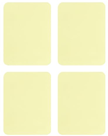 QUARKZMAN 4Pcs Patchs À Repasser Pour Réparation De Vêtements, Patch De Réparation De Tissu En Coton Pour Vêtements Pantalons Sacs, 5x4 Pouce Jaune Clair
