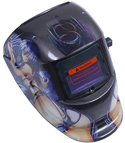 AYKNINGD SchweißHelm, Schweisshelme Schweißmaske Hood Solar-Automatik-Schweißhelm (Sonnenenergie for Nachladen) Gesichtsschutz