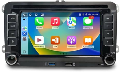 Prideoy Autoradio für VW Golf 5 Golf 6 Skoda Polo Touran Passat Tiguan, 7-Zoll Display Bluetooth DSP FM USB RDS SWC Mirror Link für iOS/Android+Canbus