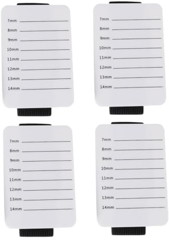 WEKADRIN 4 pièces Palette pour Extensions de Cils Professionnelle Acrylique Blanc Portable Support Léger pour Artistes de Beauté et Débutants Accessoire pour Pose Précise des Cils