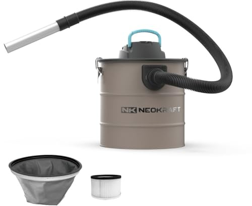 Aschesauger 1600W Kaminsauger für Kamin Ofen Grill - 18L Behälter
