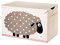 3 Sprouts - Boite de Rangement Jouet Enfant - Coffre à Jouets Bébé et Enfant - Bac de Rangement Pratique et Coloré - Mouton