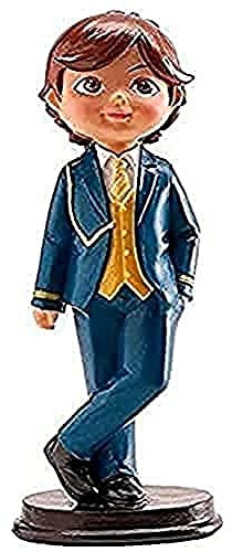 dekora - Figura Decorativa per la Prima Comunione Ragazzo in Abito da Marinaio - Realizzata in Resina - Decorazione per Torte - Altezza 15 cm - Design Dettagliato - Adatto al Contatto Alimentare