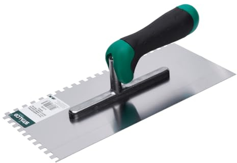STALCO ZAHNKELLE 6x6mm Zahnspachtel Glättekelle Putzkelle Fliesenkelle Kelle NEU
