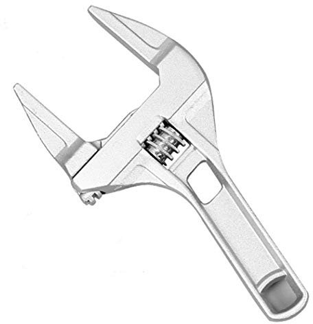 Sehfupoye Verstellbarer Schraubenschlüssel Große Öffnung Bad Schraubenschlüssel Breite Backe 6-68mm Aluminiumlegierung Schraubenschlüssel Schaft Klempner Handwerkzeug