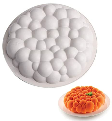 DUBENS Round Cloud Mould Silicone Bubble Mousse Cake Mould Dessert Decoration Tools (Single Large Size)