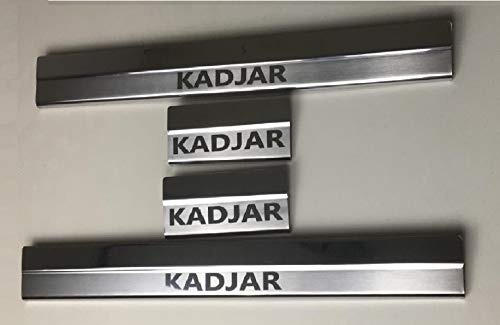 mne parts Kompatibel med Renault KADJAR 2015 + 4 st Chrome Clamp Heel Fönsterbräda Skydd 4 Dörrar, Rostfritt Stål ..
