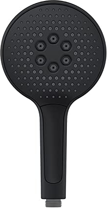 Duschkopf, Abs Gross Wassersparend Duschbrause, 3 Modi Handbrause Hochdruck Spray Mit Langlebigem Griff Und Umweltfreundlich Silikon-DüSe FüR Baden Und Spa, Schwarz (Duschkopf Ohne Schlauch)