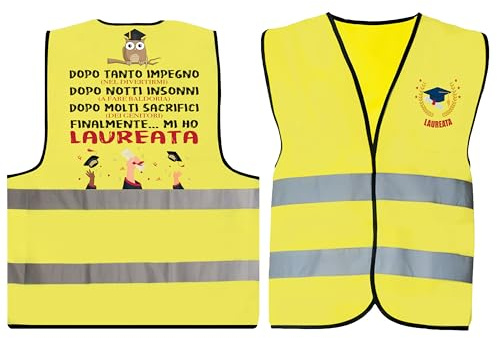 KEÏNELS Gilet Laureata Divertente – Idea Regalo Laurea Donna Originale – Regali Travestimento Gadget Scherzi per la Laurea Ragazza Originali