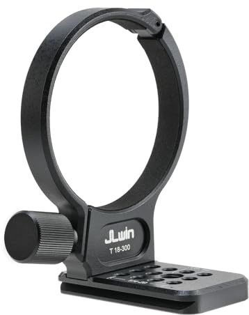 FocusFoto Metal Tripod Collar Mount Ring 74mm for Tamron 18-300mm F/3.5-6.3 Di III-A VC VXD Lens, Bottom with 1/4 & 3/8 Thread Screw Mount Dovetail Groove Quick-Release Plate for Acra-Swiss Tripod