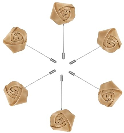 QUARKZMAN Bräutigam Anstecksträuße Rosen Anstecknadeln für Männer Hochzeitszeremonie Jubiläum Formelles Abendessen Party
