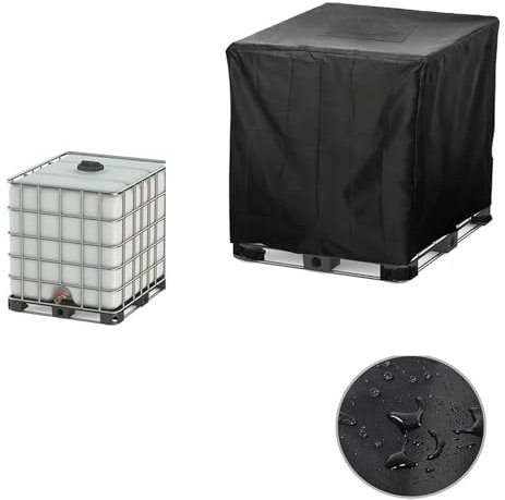 DLLDLGG Tapa para Contenedor IBC De 350 Galones Resistente Impermeable Tapa para Contenedor IBC Tapa para Tanque De Agua Tapa para Barril De Lluvia Apta para Tanque De Agua De Jardín Al Aire Libre(Bla