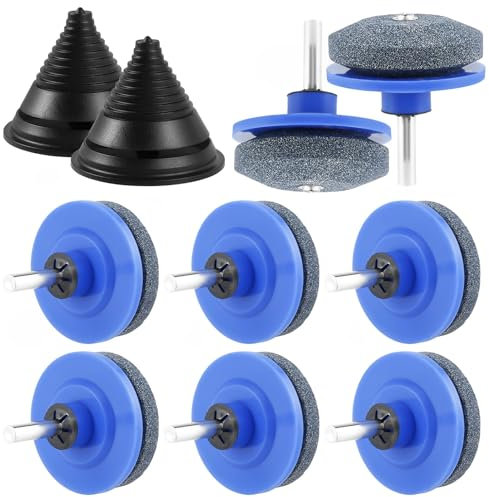Lot de 10 aiguiseurs de lame de tondeuse à gazon, 50 x 55 mm, pour toutes les perceuses électriques à main et outils de jardin (10 pièces)