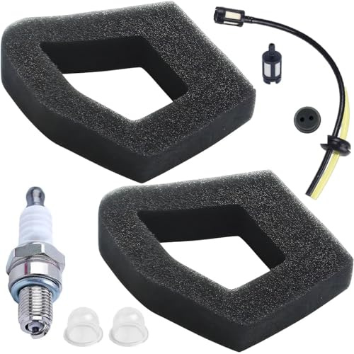 Qiuwanzia GX35 Filtre à air Moteur 35cc débroussailleuse | Bobine d'allumage avec bougie pour moteur UMK435, débroussailleuse, tondeuse et pompe à eau