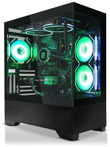 SYSTEMTREFF High-End Gaming PC Intel Core Ultra 7 265K 8x5.5GHz | AMD Radeon RX 9070 16GB DX12 | 2TB M.2 NVMe | 32GB DDR5 RAM | Windows 11 | WLAN Desktop Computer Rechner für Gamer, Zocker & Streamer