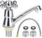 SGZIOO Grifo Agua Fria, Grifo Lavabo Agua Fria con Filtro, 58cm Conectar Mangueras, Grifos Para Lavabos de Baño Cromado Grifo Lavabo, Grifo Monomando Lavabo Dar Fregadero, Baño, Cocina