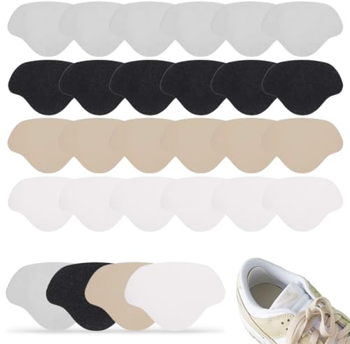 JEYORZY 24 Pcs de Patchs de Réparation de Baskets Patch de Talon Adhésif Réparation de Trou de Basket Patch de Talon Patch de Prévention