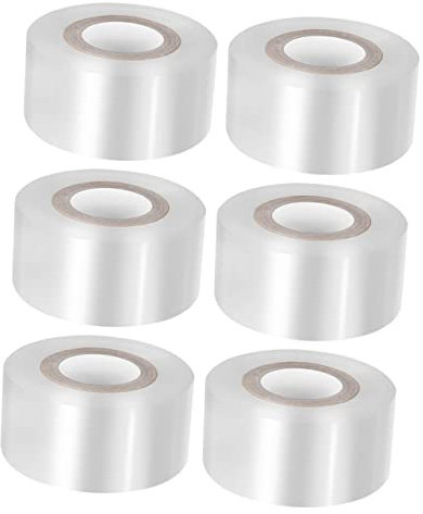 NULYLU Nastro per Innesto di Piante e Pellicola per Avvolgimento, 6 Pezzi 30mm x 100m, Accessori Utili per Giardinaggio, Flessibile, Estensibile, Adesivo, per Alberi da Frutto e Agrumi
