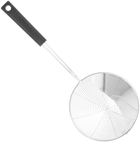 Amosfun Espumadera De Cocina Colador Manual Inoxidable Colador De Malla Para Pasta y Verduras