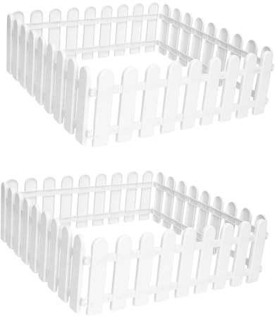 BESPORTBLE 8 Pièces Clôture Décorative Pour Jardin Extérieur Clôture De Cour De Jardin Facile à Installer