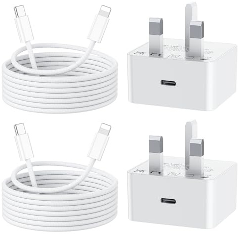 Fast Charge for iPhone 14 13, 2Pack PD 25W Fast Apple Charger Cable 2M, iPhone Fast Charger Plug with USB C To Lightning Cable [ MFi Certified] for iPhone 14 13 12 11 Pro Max XS XR X 9, iPad and iPod