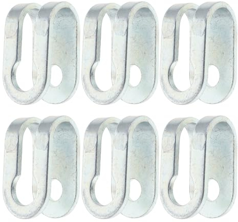 TOKIDNY 6pcs Gym Equipment U-Shaped Steel Wire Rope Clamps – Fitness Cable End Fittings – Versatile Metal U Clips for Gym Cable Repair and Pulley Machine Accessories