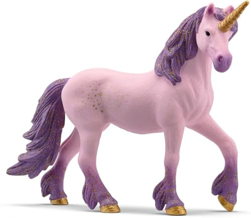 schleich BAYALA | Enhörningssto Seraphina 70892 | Detaljerad enhörningsfigur med gyllene stjärnor | Present för flickor och pojkar | Magiska samlarfigurer | Leksaksfigur från 5 år | 5 x 15 x 11 cm | Enhörningsfigur, fantasileksak för flickor 5+, magisk samlarobjekt, skärmfri fantasifull låtsaslek, fe djurfigur
