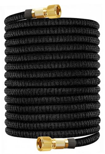 TOPWAYS Expandable Garden Hose Pipe, Garden Hoses Hosepipe Retractable Expanding Water Hosepipes for Gardening (50FT/15 Meters)