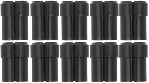 CIMAXIC 10 St Mikrofonskärmadapter Innerdiameter Svart Plast Vibrationsdämpande Hylsa för Stativ Ljudutrustning och Instrument med Verktygsfri Installation